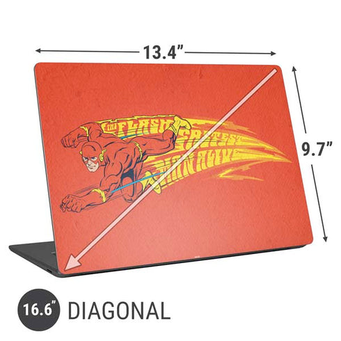 DC Comics The Flash Classic Art Running Pose Universal Laptop 16.6in (13.4 x 9.7in) Skin